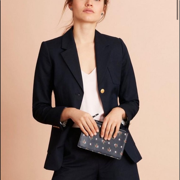 Brooks Brothers Jackets & Blazers - Brooks Brothers | Womens Black Linen Gold One Button Blazer